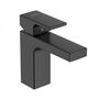 Смеситель для раковины Hansgrohe Vernis Shape 100, с гарнитуром, матовый черный, 71561670