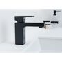 Смеситель для раковины Hansgrohe Vernis Shape 100, с гарнитуром, матовый черный, 71561670