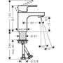 Смеситель для раковины Hansgrohe Vernis Shape 70, без набора, матовый черный, 71567670