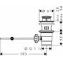 Смеситель для раковины Hansgrohe Vernis Shape 70, сливная гарнитура, хром, 71566000