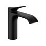 Смеситель для раковины Hansgrohe Vivenis 110, CoolStart, без гарнитуры, черный матовый, 75024670