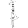 Смеситель для раковины Hansgrohe Vivenis 110, CoolStart, с гарнитуром, хром, 75023000