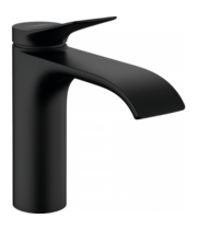 Смеситель для раковины Hansgrohe Vivenis 110, с донным клапаном, черный матовый, 75020670