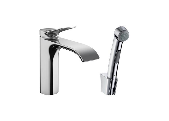 Смеситель для раковины Hansgrohe Vivenis 110, с набором для биде со шлангом 1,60 м, 75210000