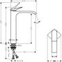 Смеситель для раковины Hansgrohe Vivenis 250, без донного клапана, хром, 75042000