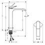 Смеситель для раковины Hansgrohe Vivenis 250, без донного клапана, матовый белый, 75042700