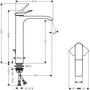 Смеситель для раковины Hansgrohe Vivenis 250, с донным клапаном, хром, 75040000