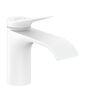 Смеситель для раковины Hansgrohe Vivenis 80, без донного клапана, матовый белый, 75012700
