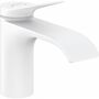 Смеситель для раковины Hansgrohe Vivenis 80, с донным клапаном, матовый белый, 75010700