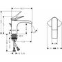 Смеситель для раковины Hansgrohe Vivenis 80, с донным клапаном, матовый белый, 75010700