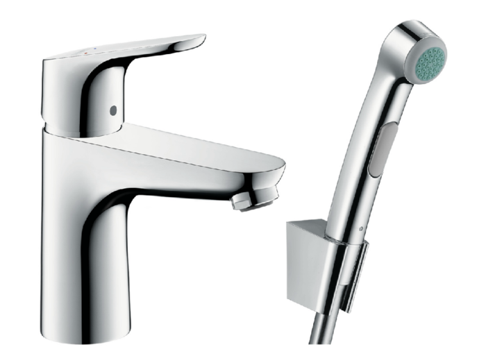 Смеситель для умывальника Hansgrohe Focus, гигиенический душ, 31927000