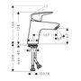Смеситель для умывальника Hansgrohe Logis 70, Push-Open, 71077000