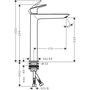 Смеситель для умывальника Hansgrohe Logis Fine 240, без донным клапаном, 71258000