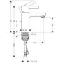 Смеситель для умывальника Hansgrohe Metris S 100, 31060000