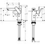 Смеситель для умывальника Hansgrohe Talis E 150, 71755000