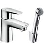Смеситель для умывальника Hansgrohe Talis E 80, гигиенический душ, 71729000