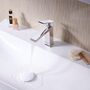 Смеситель для умывальника Hansgrohe Tecturis E 110, без донного клапана, хром, 73011000