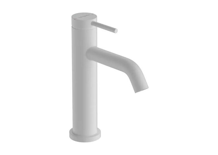 Смеситель для умывальника Hansgrohe Tecturis S 110, без донного клапана, матовый белый, 73311700