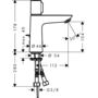 Смеситель для умывальника Hansgrohe Тalis Select E 110, 71750000