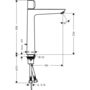 Смеситель для умывальника Hansgrohe Тalis Select E 240, 71752000
