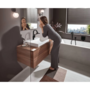 Смеситель поворотный Hansgrohe Vivenis 210, без донного клапана, черный матовый, 75032670