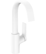 Смеситель поворотный Hansgrohe Vivenis 210, с донным клапаном, матовый белый, 75030700