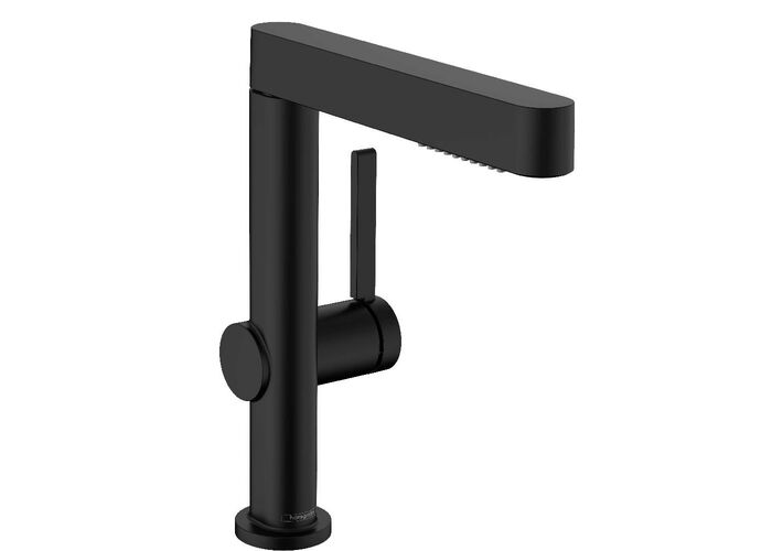 Смеситель с душем Hansgrohe Finoris 230, 2j, Push-Open, черный матовый, 76063670