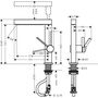 Смеситель с душем Hansgrohe Finoris 230, 2j, Push-Open, черный матовый, 76063670