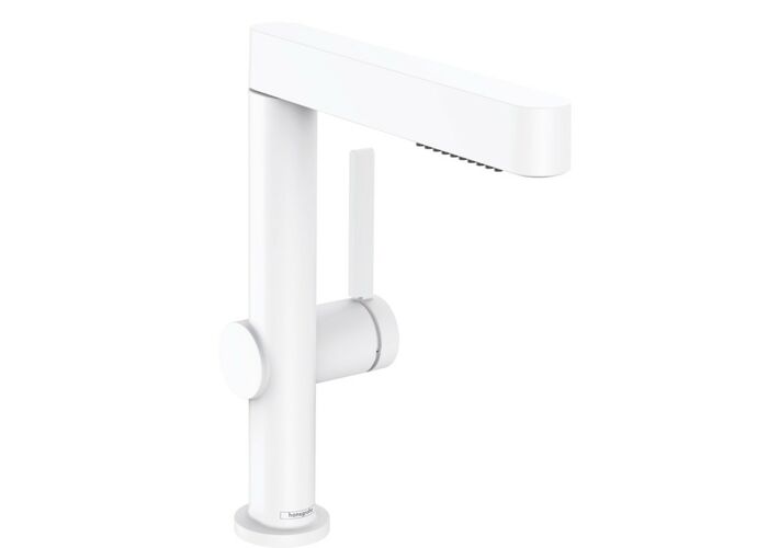 Смеситель с душем Hansgrohe Finoris 230, 2j, Push-Open, матовый белый, 76063700