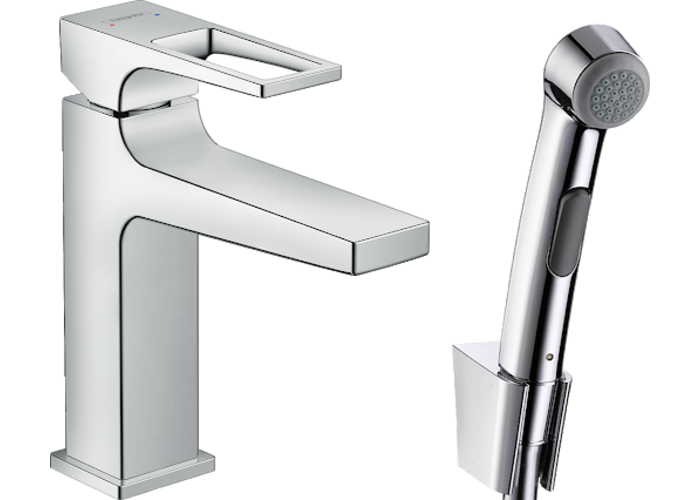 Смеситель с гигиеническим душем Hansgrohe Metropol, 74522000