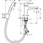 Смеситель с гигиеническим душем Hansgrohe Metropol, 74522000