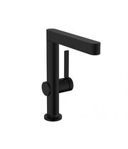 Смеситель с поворотным изливом Hansgrohe Finoris 230, Push-Open, черный матовый, 76060670