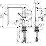 Смеситель с поворотным изливом Hansgrohe Finoris 230, Push-Open, матовый белый, 76060700