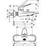 Cмеситель для ванны Hansgrohe Novus ВМ, 71040000