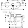 Смеситель-термостат для ванны Hansgrohe Ecostat Comfort, 13114000