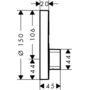Смеситель Hansgrohe ShowerSelect S, 1 потребитель, 15747000