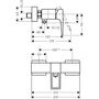 Смеситель для душа Hansgrohe Metropol, однорычажный, 74560000