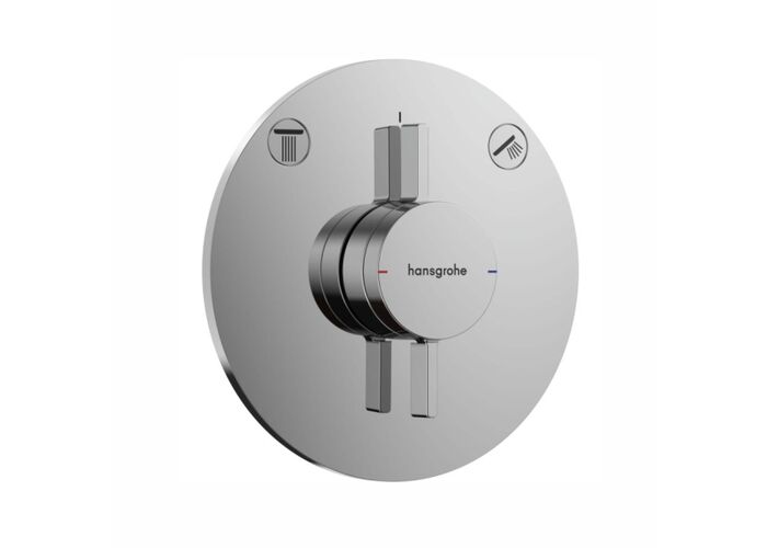 Смеситель для душа скрытого монтажа Hansgrohe DuoTurn S, внешняя часть, хром, 75418000