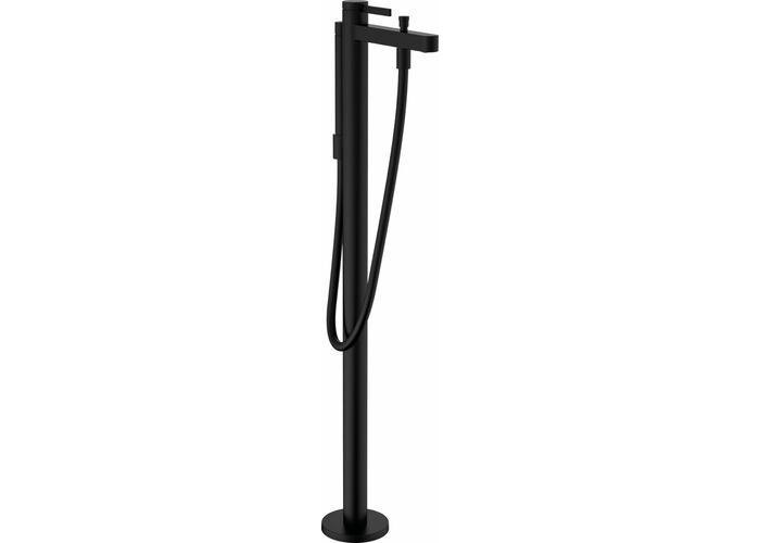 Смеситель для ванны Hansgrohe Finoris, напольный, черный матовый, 76445670