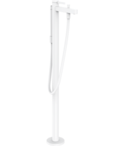 Смеситель для ванны Hansgrohe Finoris, напольный, матовый белый, 76445700