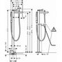Смеситель для ванны Hansgrohe Finoris, напольный, матовый белый, 76445700