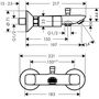 Смеситель для ванны Hansgrohe Logis, 71243000