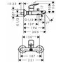Смеситель для ванны Hansgrohe Logis, 71400000