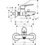 Смеситель для ванны Hansgrohe Logis E, однорычажный, 71403000