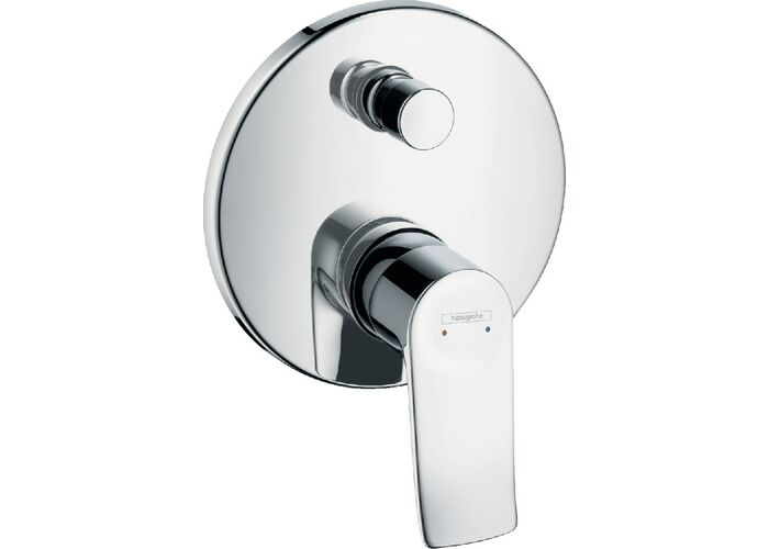 Смеситель для ванны Hansgrohe Metris, встроенная защита, 31487000