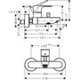 Смеситель для ванны Hansgrohe Rebris S, хром, 72440000