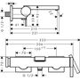 Смеситель для ванны Hansgrohe Tecturis E, хром, 73420000