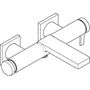 Смеситель для ванны Hansgrohe Tecturis E, хром, 73420000