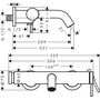 Смеситель для ванны Hansgrohe Tecturis S, хром, 73422000