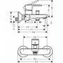 Смеситель для ванны Hansgrohe Vernis Blend, матовый черный, 71440670